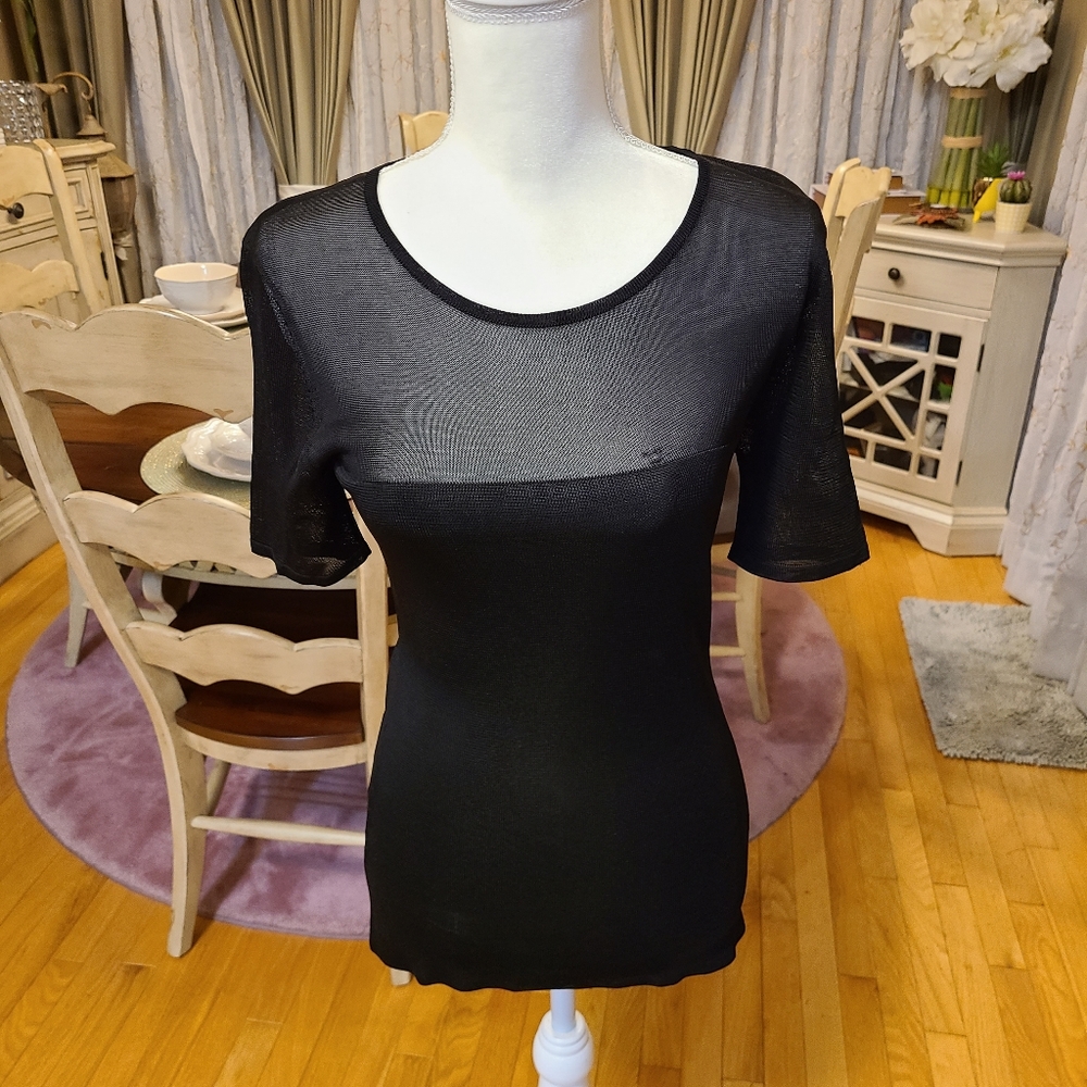 Georgiou Semi Sheer Top